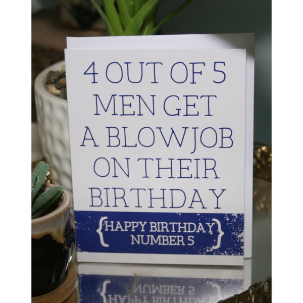 Birthday Blowjob Funny Card – Krush Clothing Boutique